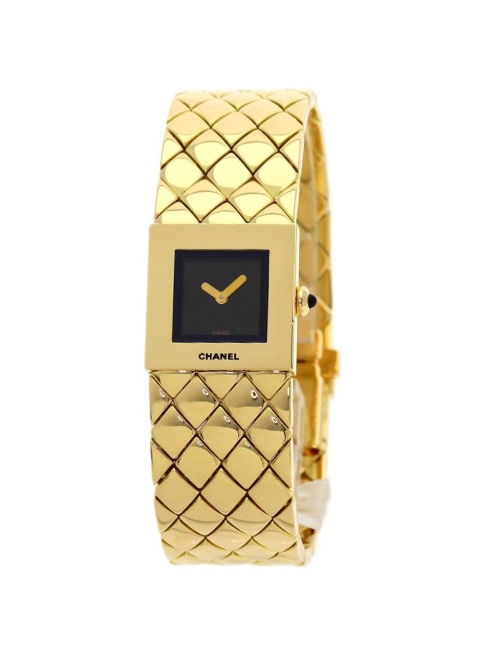 Chanel Quilted Watch 18K Yellow Gold